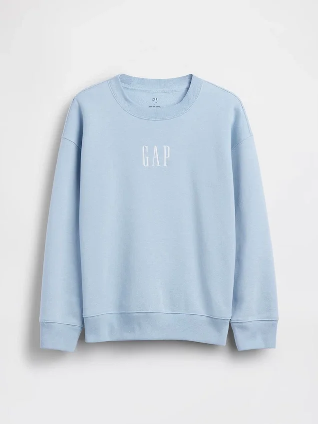 Kinder-Sweatshirt „Vintagesoft“ mit Logo in lockerer Passform