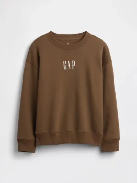 Kinder-Sweatshirt „Vintagesoft“ mit Logo in lockerer Passform