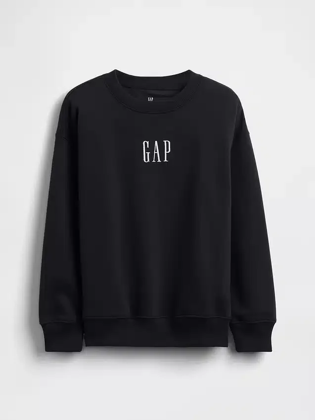 Kinder-Sweatshirt „Vintagesoft“ mit Logo in lockerer Passform