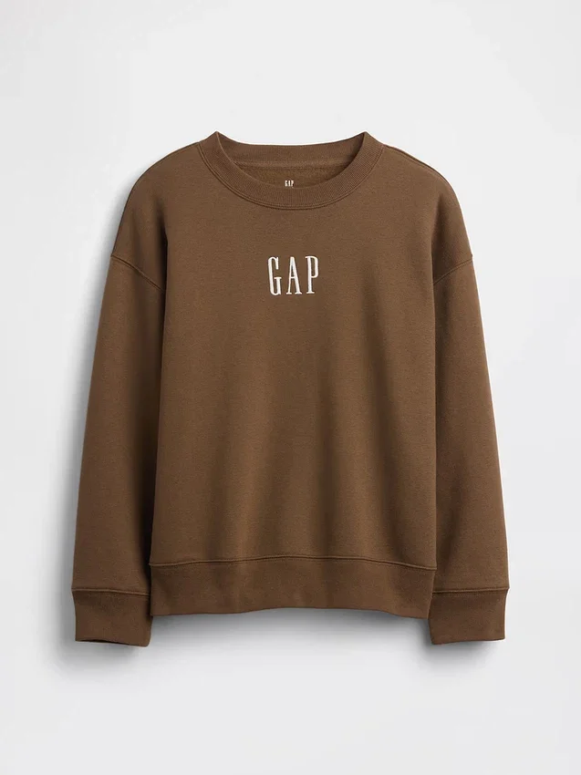 Kinder-Sweatshirt „Vintagesoft“ mit Logo in lockerer Passform