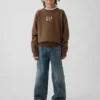 Kinder-Sweatshirt „Vintagesoft“ mit Logo in lockerer Passform
