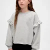 Kinder-Sweatshirt „Vintagesoft“ mit Rüschen