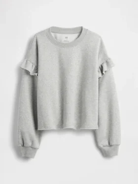 Kinder-Sweatshirt „Vintagesoft“ mit Rüschen