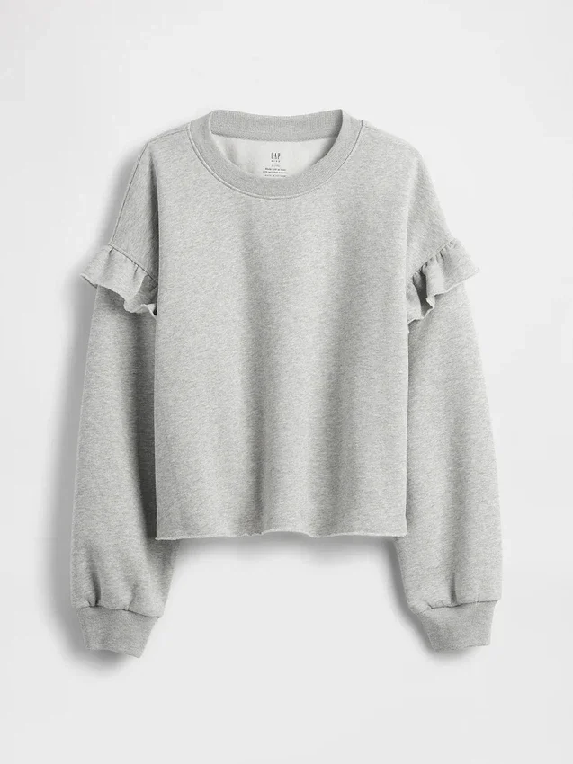 Kinder-Sweatshirt „Vintagesoft“ mit Rüschen