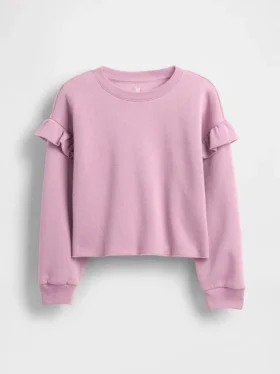 Kinder-Sweatshirt „Vintagesoft“ mit Rüschen