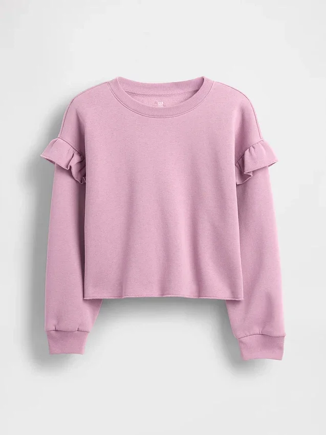 Kinder-Sweatshirt „Vintagesoft“ mit Rüschen