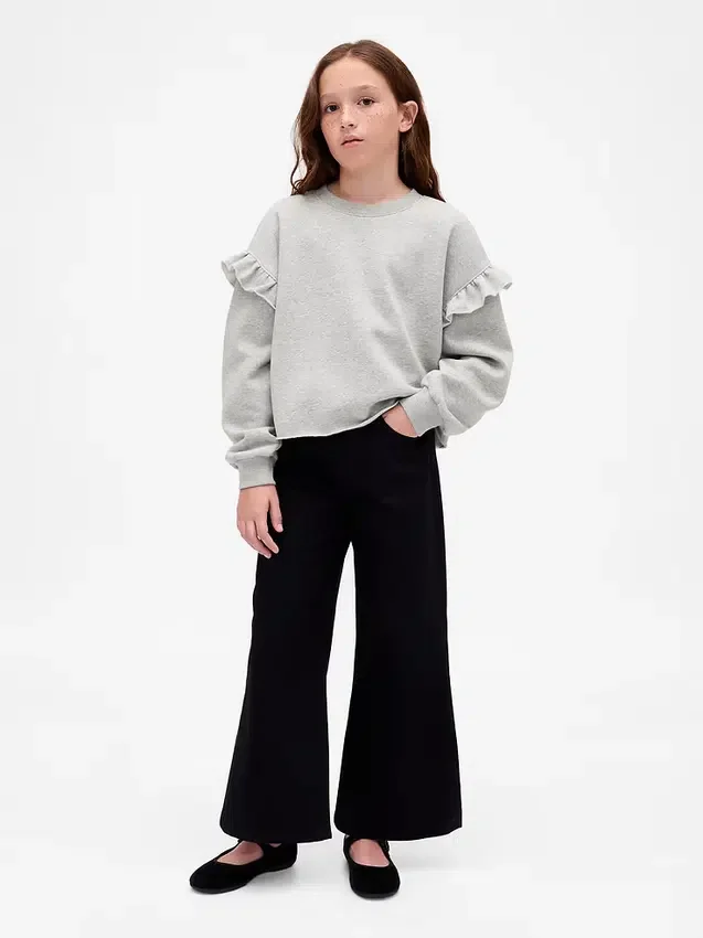 Kinder-Sweatshirt „Vintagesoft“ mit Rüschen