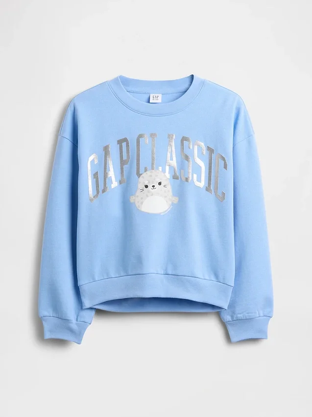 Kinder-Sweatshirt „Vintagesoft“ mit Squishmallow-Logo