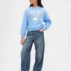 Kinder-Sweatshirt „Vintagesoft“ mit Squishmallow-Logo