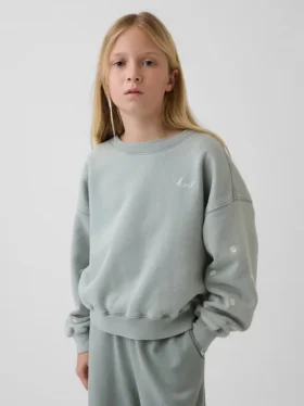 Kinder-Sweatshirt „Vintagesoft Wedge“ mit Rundhalsausschnitt