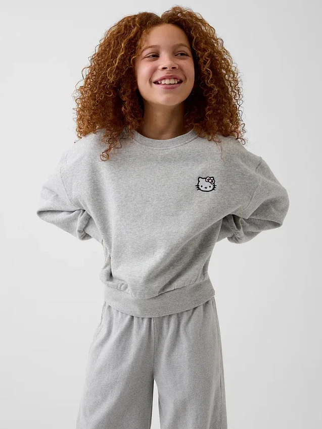 Kinder-Sweatshirt „Vintagesoft Wedge“ mit Rundhalsausschnitt