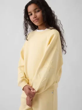 Kinder-Sweatshirt „Vintagesoft Wedge“ mit Rundhalsausschnitt