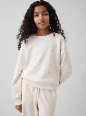 Kinder-Sweatshirt „Vintagesoft Wedge“ mit Rundhalsausschnitt