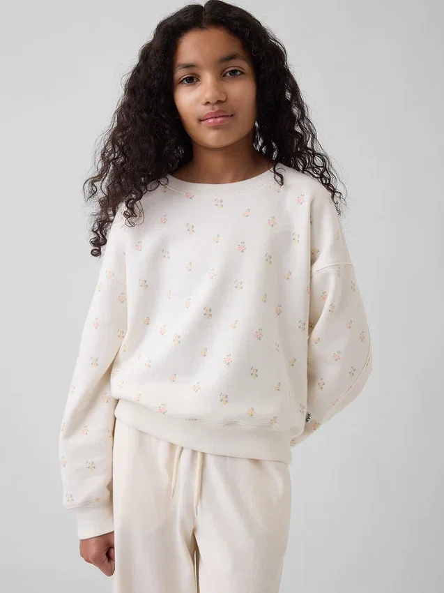 Kinder-Sweatshirt „Vintagesoft Wedge“ mit Rundhalsausschnitt