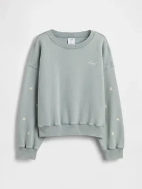 Kinder-Sweatshirt „Vintagesoft Wedge“ mit Rundhalsausschnitt
