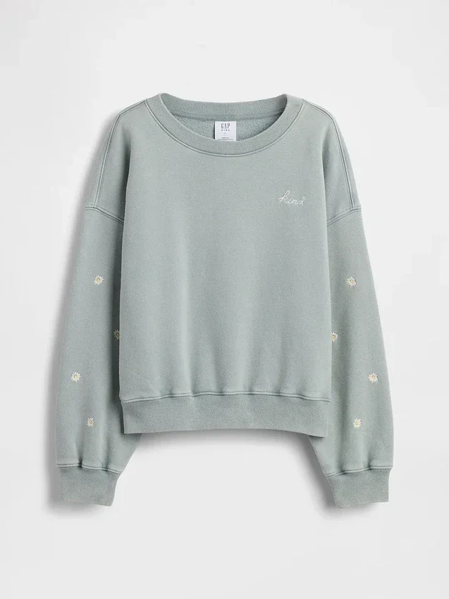 Kinder-Sweatshirt „Vintagesoft Wedge“ mit Rundhalsausschnitt
