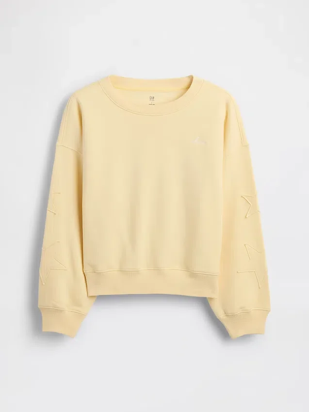 Kinder-Sweatshirt „Vintagesoft Wedge“ mit Rundhalsausschnitt