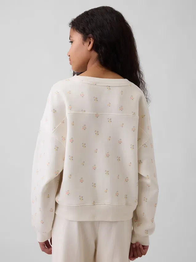 Kinder-Sweatshirt „Vintagesoft Wedge“ mit Rundhalsausschnitt