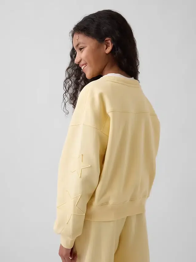 Kinder-Sweatshirt „Vintagesoft Wedge“ mit Rundhalsausschnitt