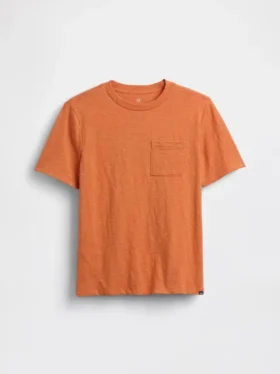 Kinder-T-Shirt aus Bio-Baumwolle mit Tasche