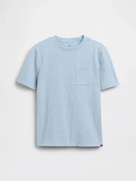 Kinder-T-Shirt aus Bio-Baumwolle mit Tasche