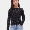 Kinder-T-Shirt aus Rippstrick