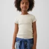 Kinder-T-Shirt aus Rippstrick