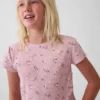 Kinder-T-Shirt aus Rippstrick