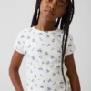 Kinder-T-Shirt aus Rippstrick