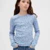 Kinder-T-Shirt aus Rippstrick