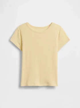 Kinder-T-Shirt aus Rippstrick