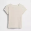 Kinder-T-Shirt aus Rippstrick