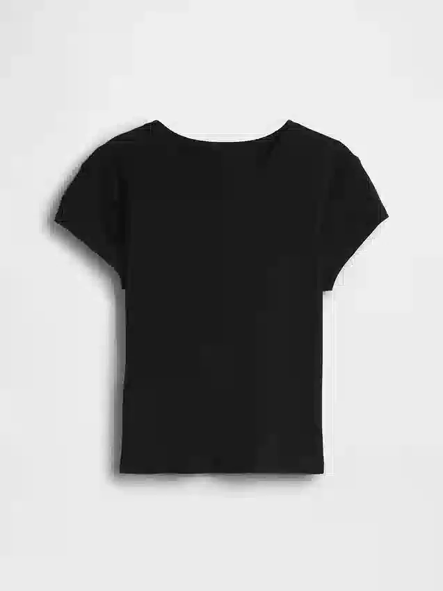 Kinder-T-Shirt aus Rippstrick