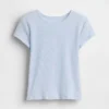Kinder-T-Shirt aus Rippstrick