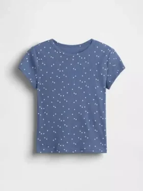 Kinder-T-Shirt aus Rippstrick