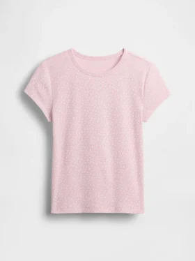 Kinder-T-Shirt aus Rippstrick