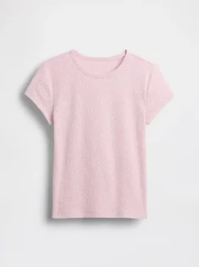 Kinder-T-Shirt aus Rippstrick