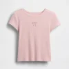 Kinder-T-Shirt aus Rippstrick