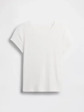 Kinder-T-Shirt aus Rippstrick