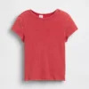 Kinder-T-Shirt aus Rippstrick