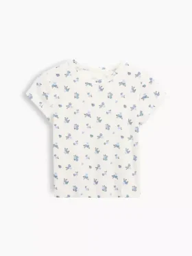 Kinder-T-Shirt aus Rippstrick