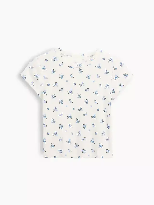 Kinder-T-Shirt aus Rippstrick