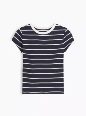 Kinder-T-Shirt aus Rippstrick