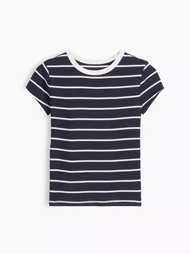 Kinder-T-Shirt aus Rippstrick