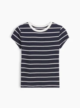 Kinder-T-Shirt aus Rippstrick