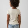 Kinder-T-Shirt aus Rippstrick