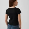Kinder-T-Shirt aus Rippstrick