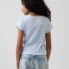Kinder-T-Shirt aus Rippstrick