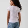 Kinder-T-Shirt aus Rippstrick