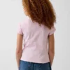Kinder-T-Shirt aus Rippstrick